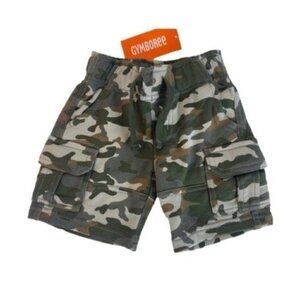 GYMBOREE Camo 6-12 months shorts drawstring elastic waistband pockets NWT